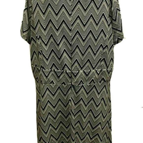 TALBOTS Woman Black & White Geometric Print Dress - Picture 9 of 9